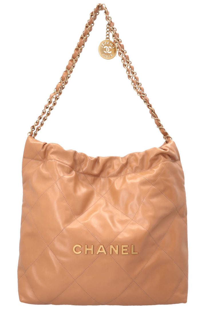 CHANEL 22 Small Tote Bag Beige