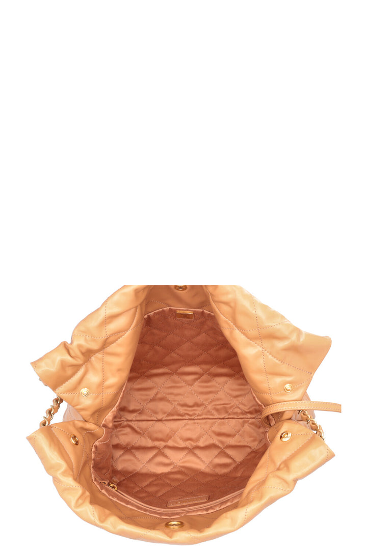 CHANEL 22 Small Tote Bag Beige