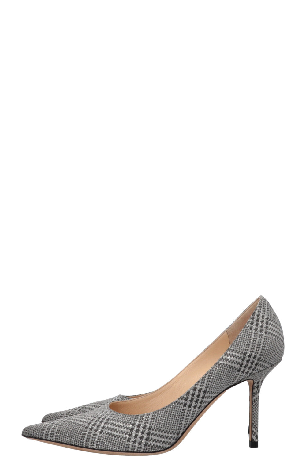 JIMMY CHOO Glitter Heels Silver