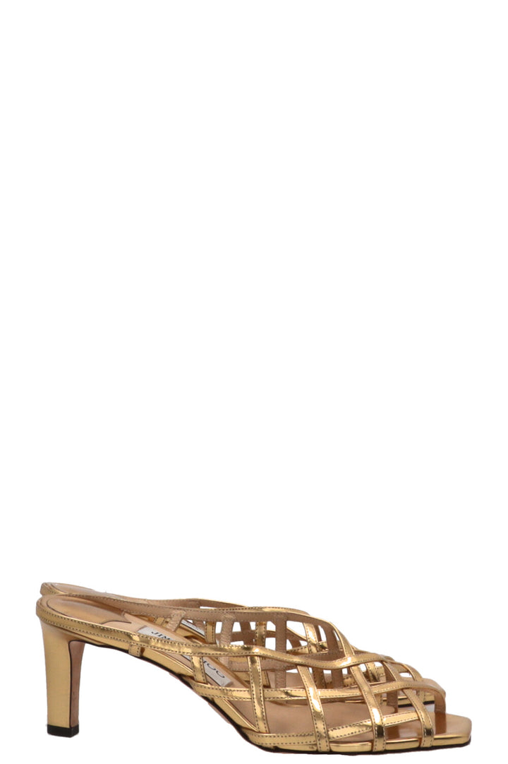 JIMMY CHOO Saila Heels Gold