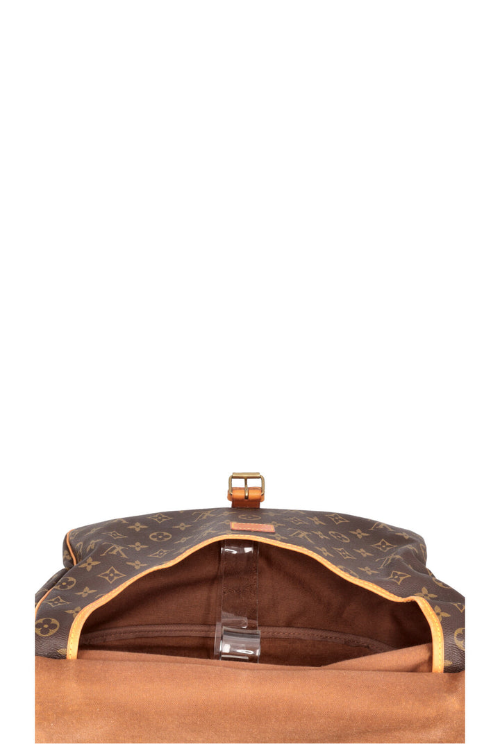 LOUIS VUITTON Saumur 35 Bag MNG Canvas
