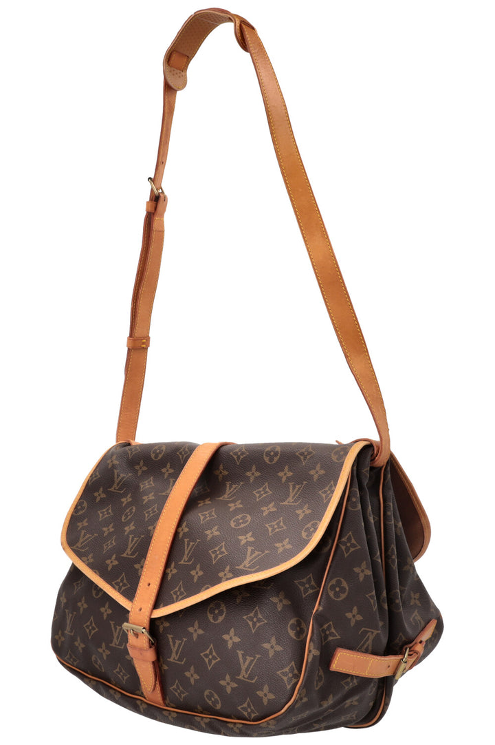 LOUIS VUITTON Saumur 35 Bag MNG Canvas
