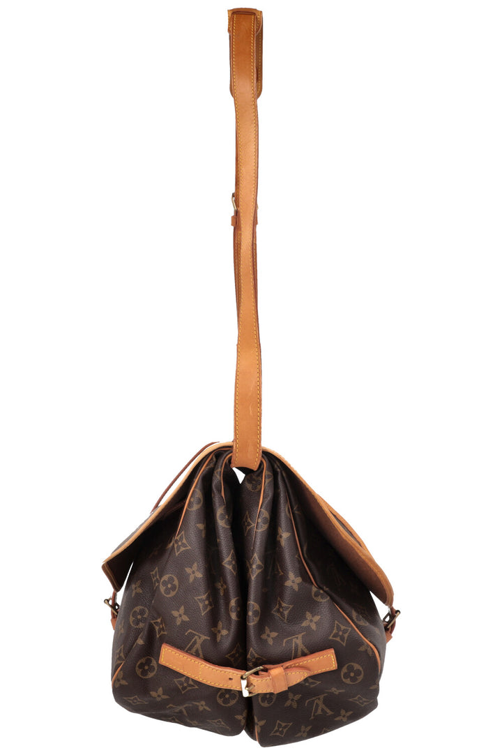LOUIS VUITTON Saumur 35 Bag MNG Canvas