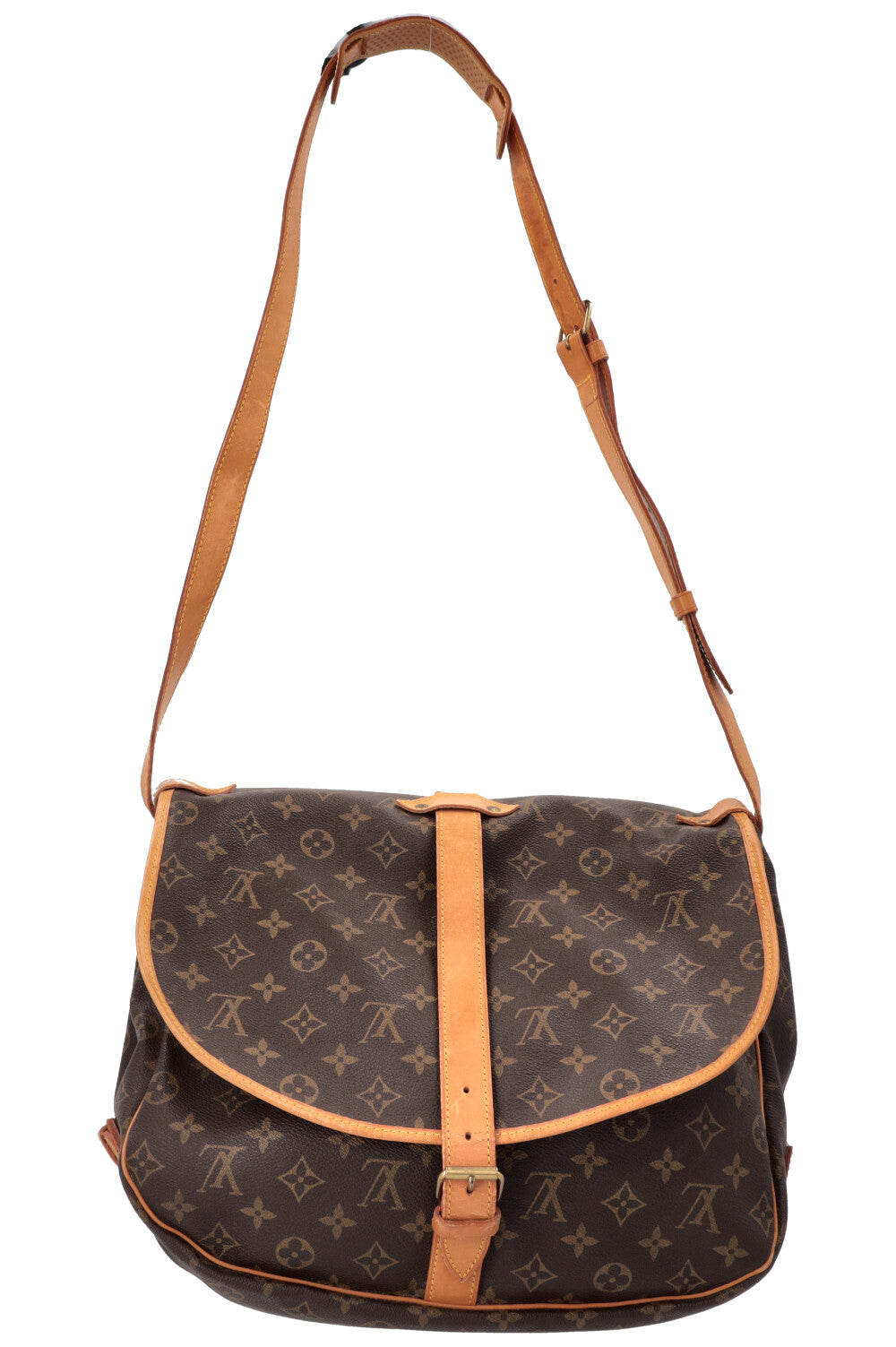 LOUIS VUITTON Saumur 35 Bag MNG Canvas