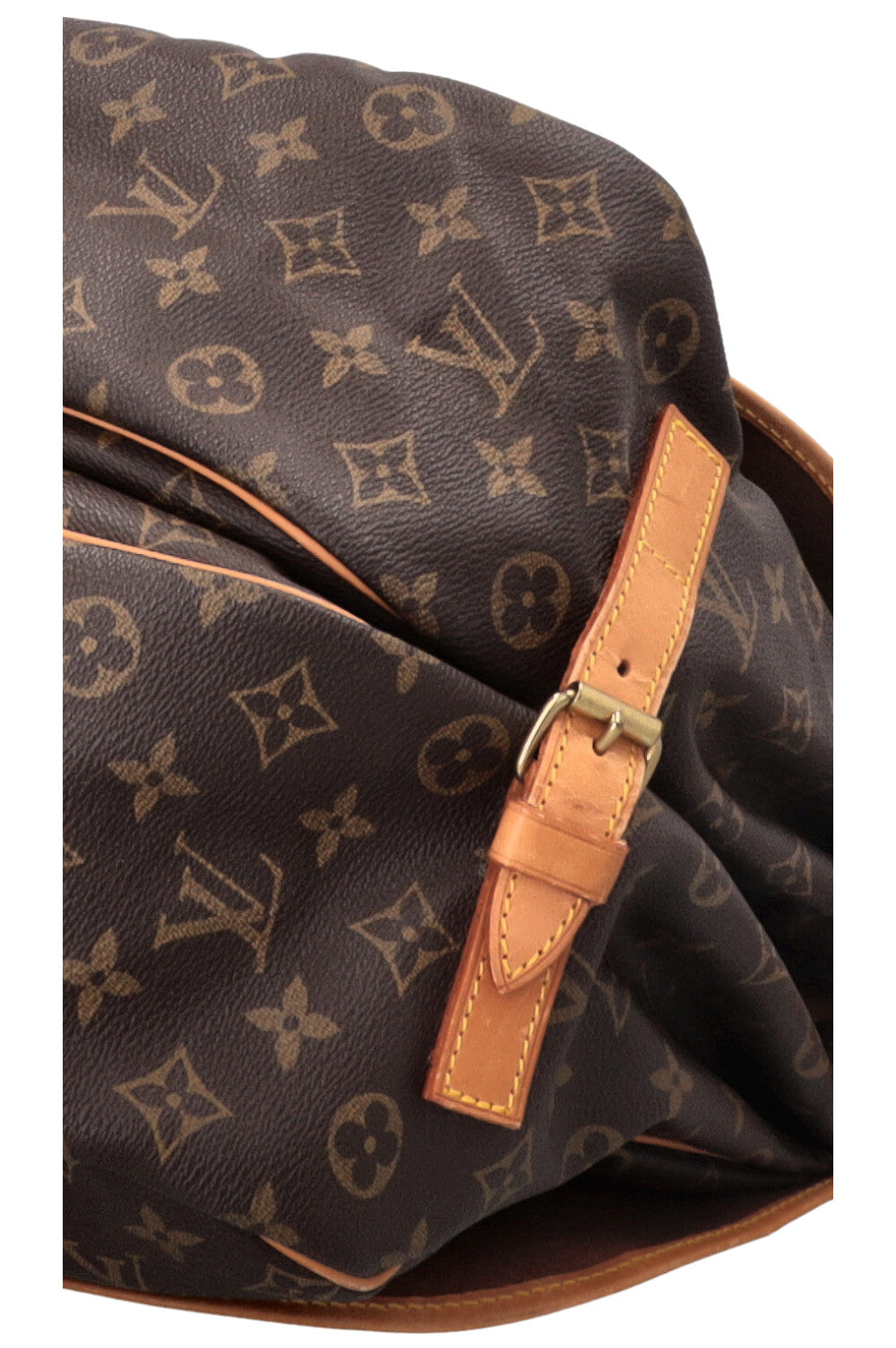 LOUIS VUITTON Saumur 35 Bag MNG Canvas