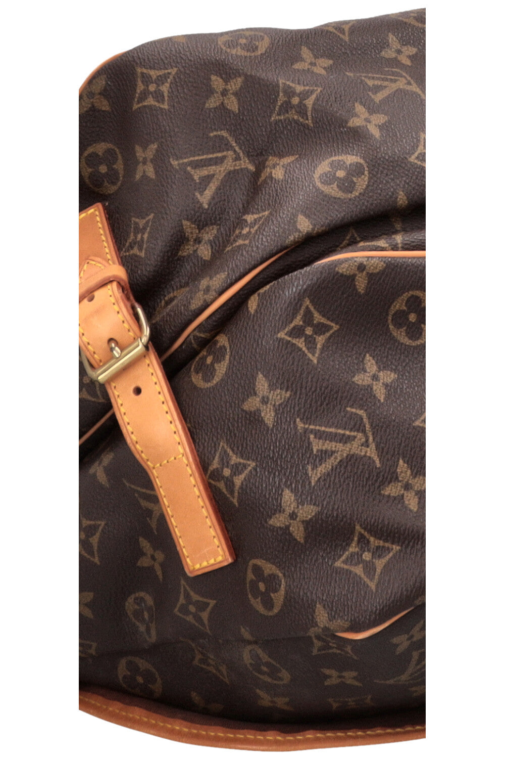 LOUIS VUITTON Saumur 35 Bag MNG Canvas