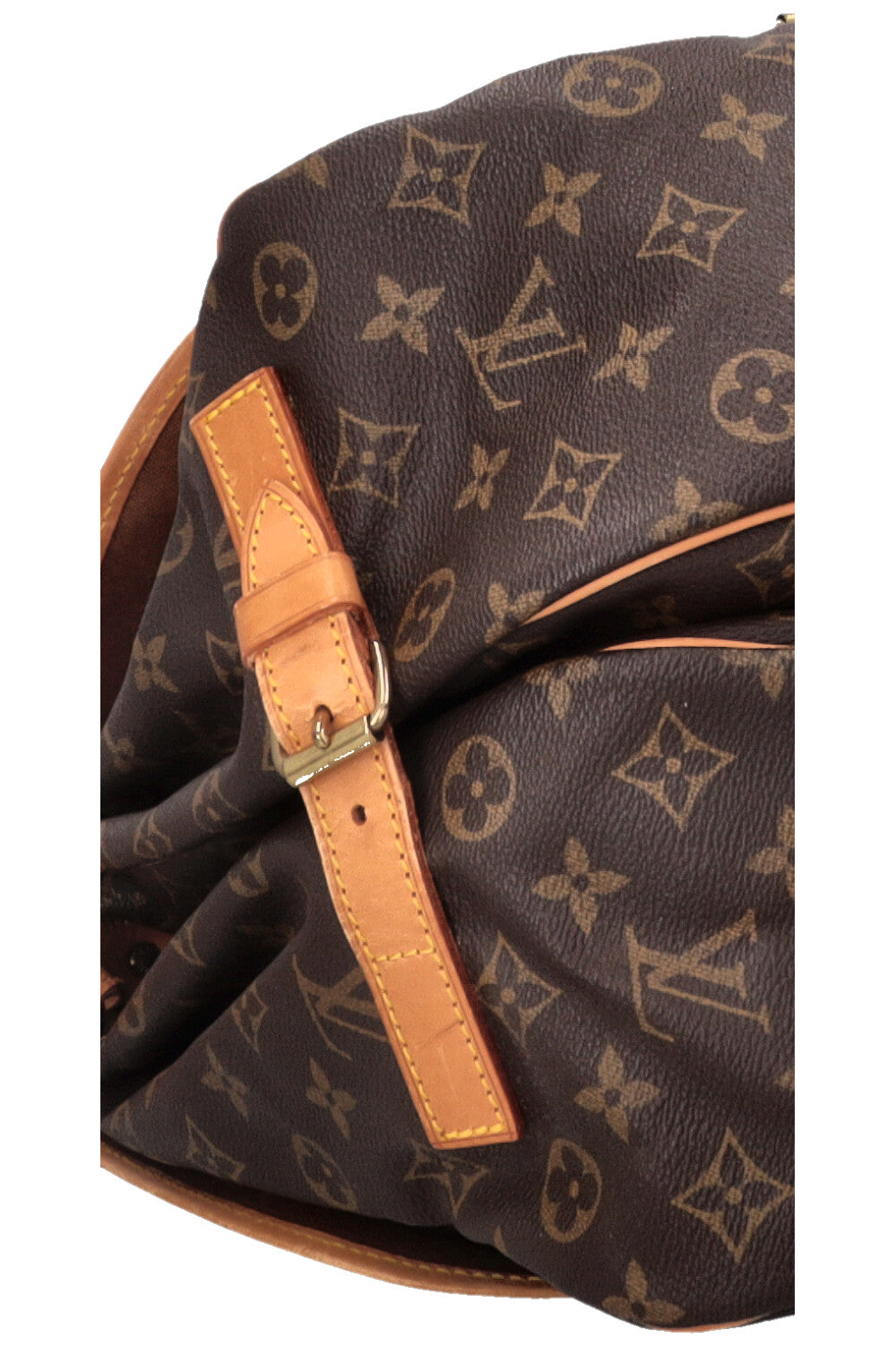 LOUIS VUITTON Saumur 35 Bag MNG Canvas