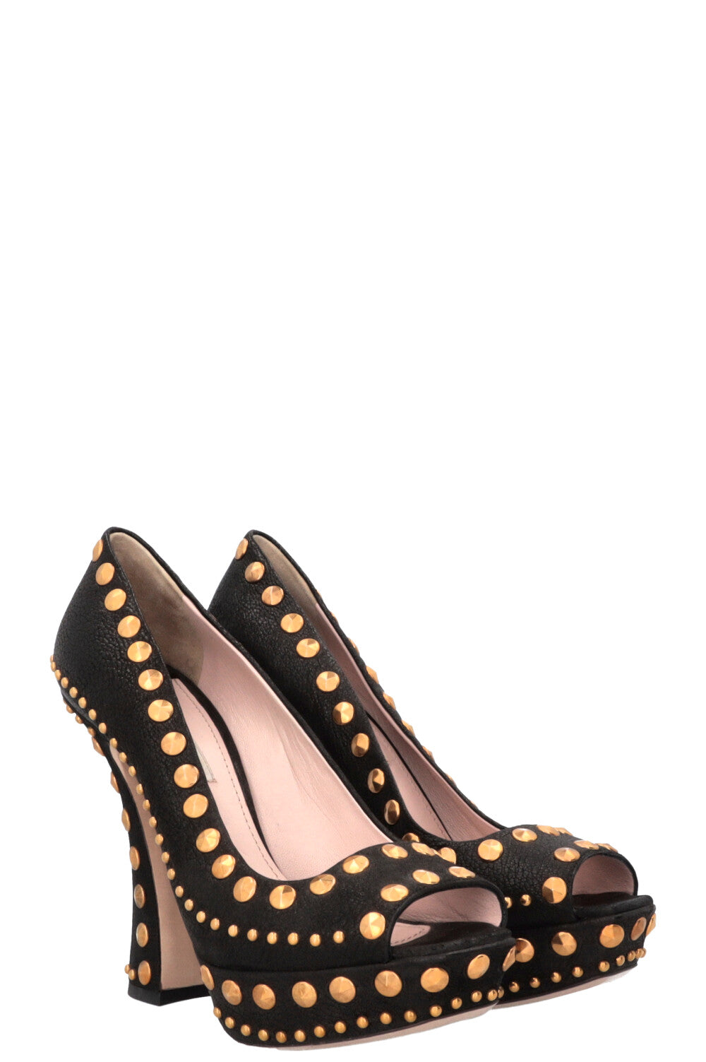 MIUMIU Studded Heels Black