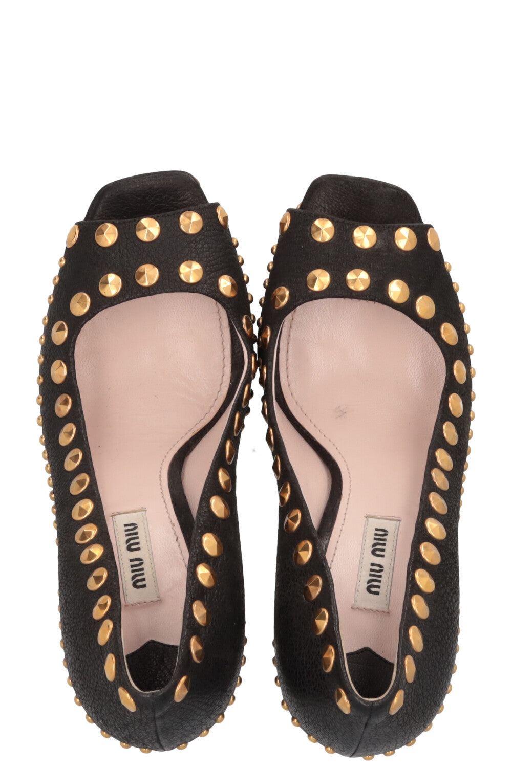 Escarpins cloutés MIUMIU noirs