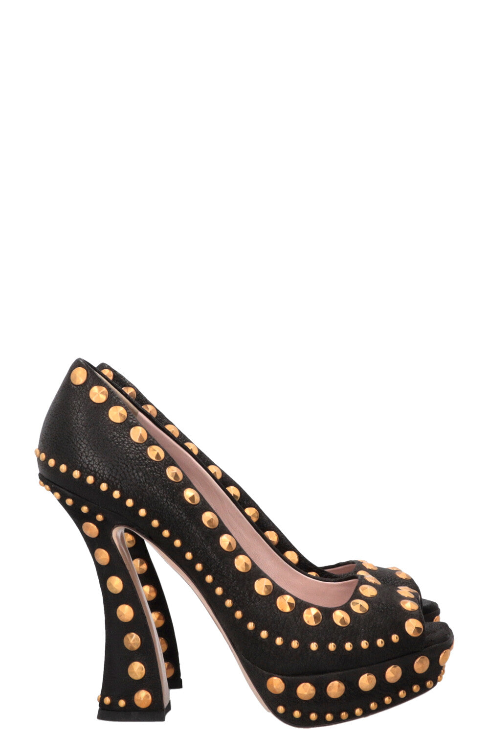 Escarpins cloutés MIUMIU noirs