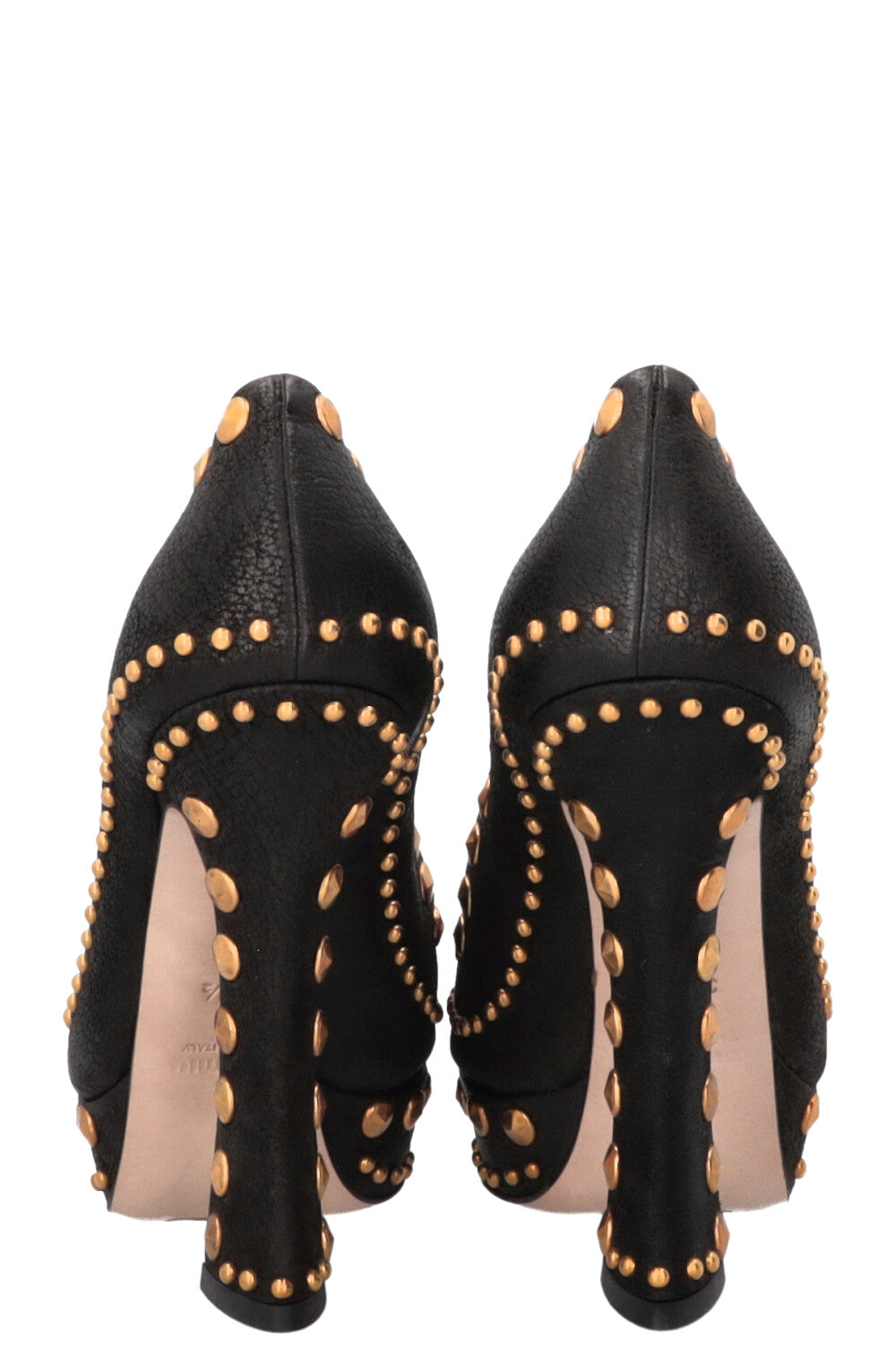 Escarpins cloutés MIUMIU noirs