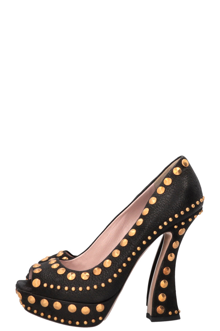 Escarpins cloutés MIUMIU noirs