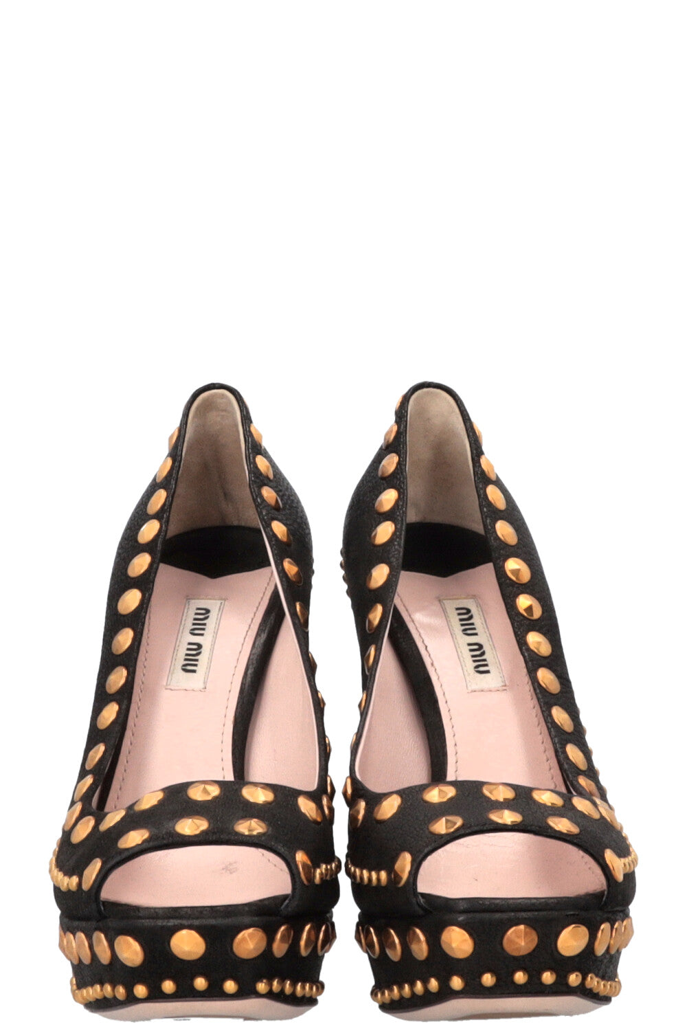 Escarpins cloutés MIUMIU noirs
