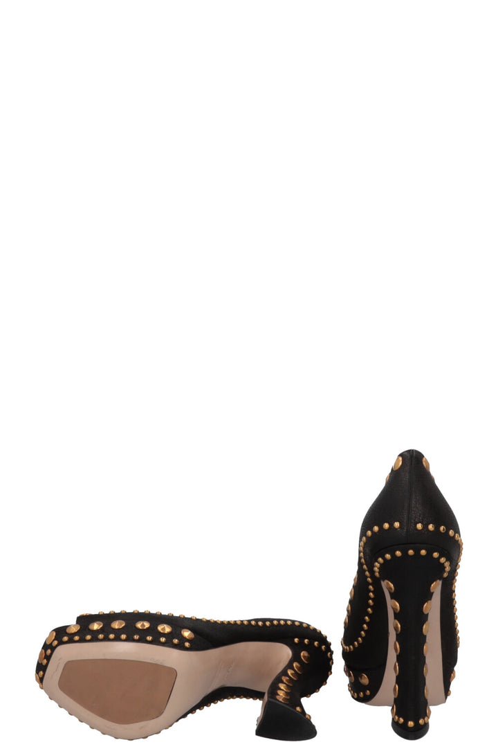 Escarpins cloutés MIUMIU noirs
