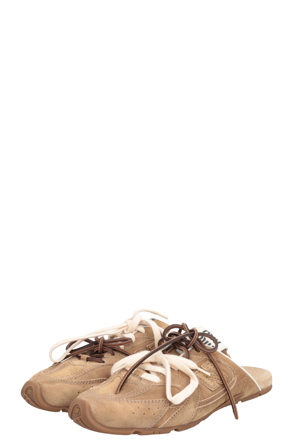 MIUMIU x NEW BALANCE Mules Suede Brown