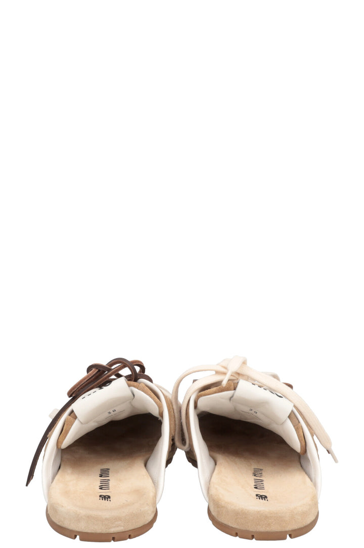 MIUMIU x NEW BALANCE Mules Suede Brown