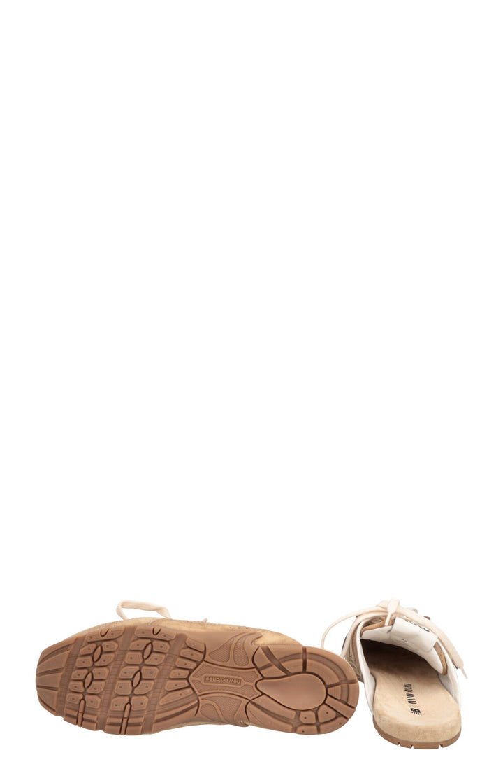 MIUMIU x NEW BALANCE Mules Suede Brown