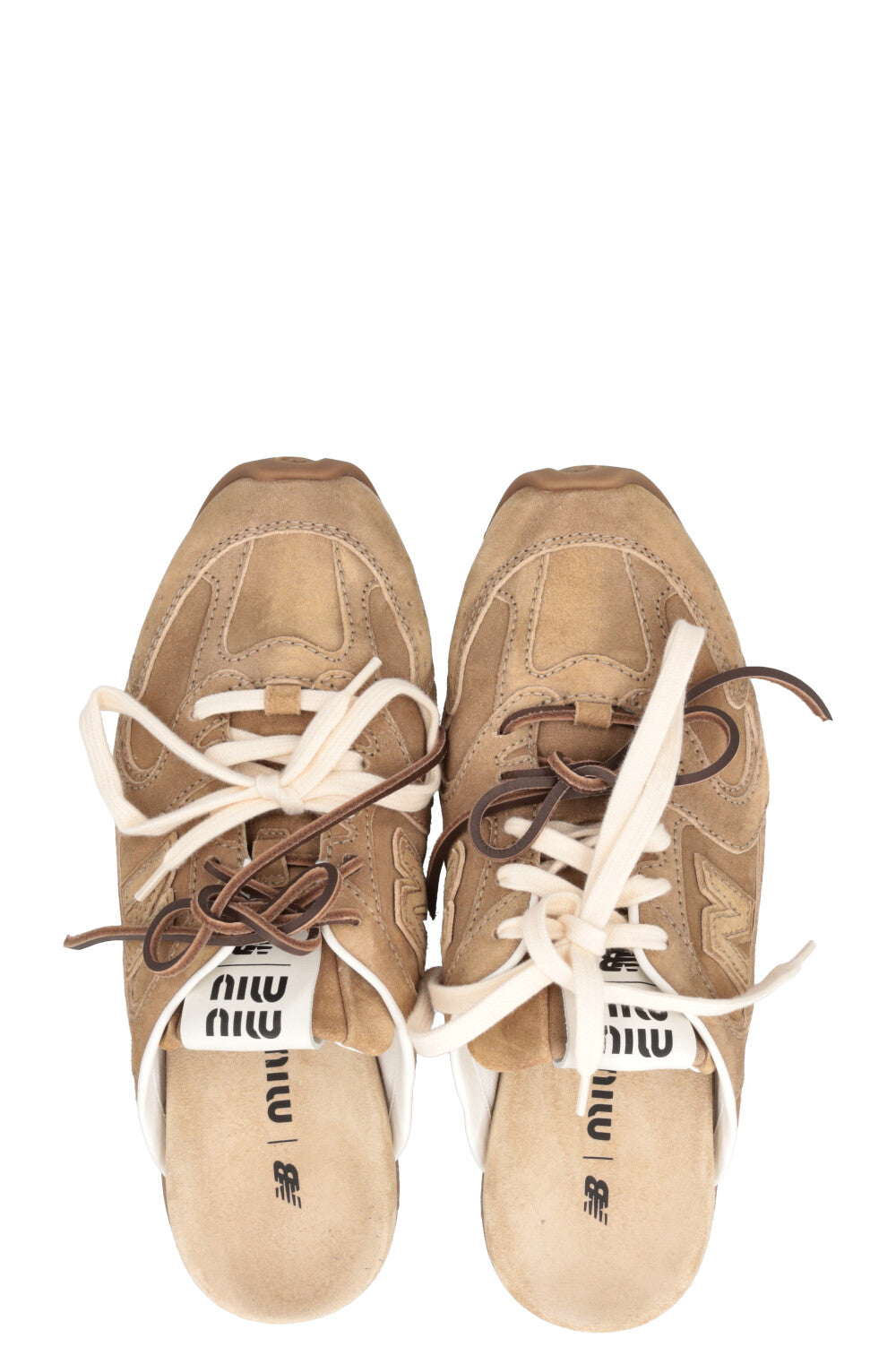 MIUMIU x NEW BALANCE Mules Suede Brown