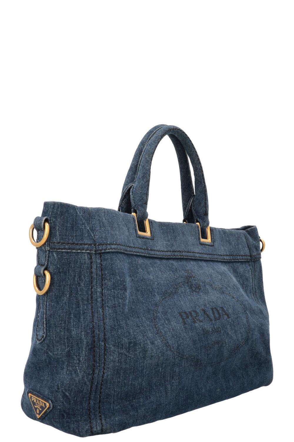 Sac cabas Prada Canapa en jean