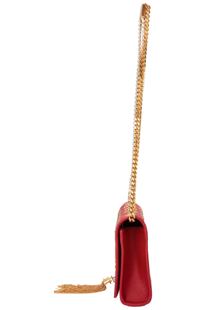 Sac bandoulière SAINT LAURENT WOC Kate à pompon étoile rouge