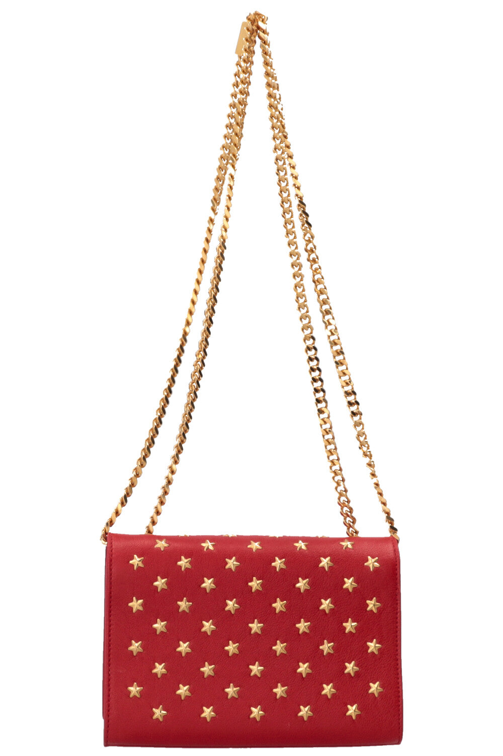 Sac bandoulière SAINT LAURENT WOC Kate à pompon étoile rouge