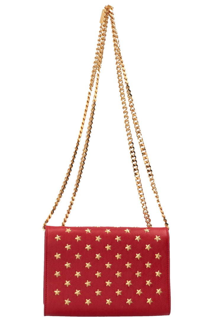 Sac bandoulière SAINT LAURENT WOC Kate à pompon étoile rouge