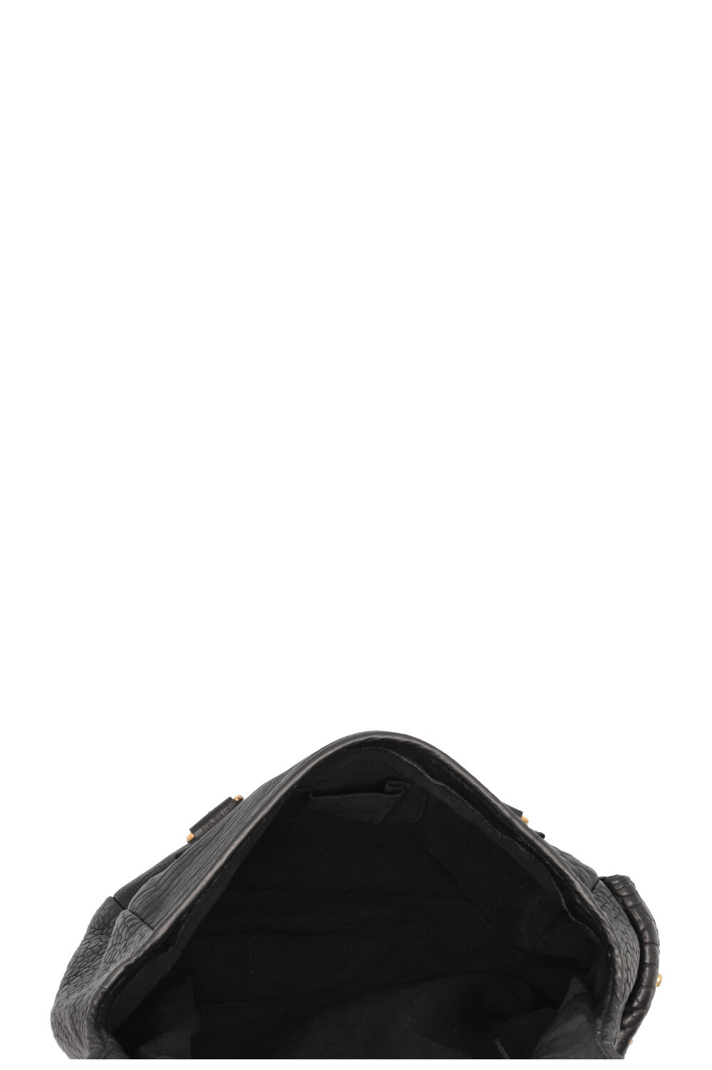 SAINT LAURENT Besace Shoulder Bag Black Leather