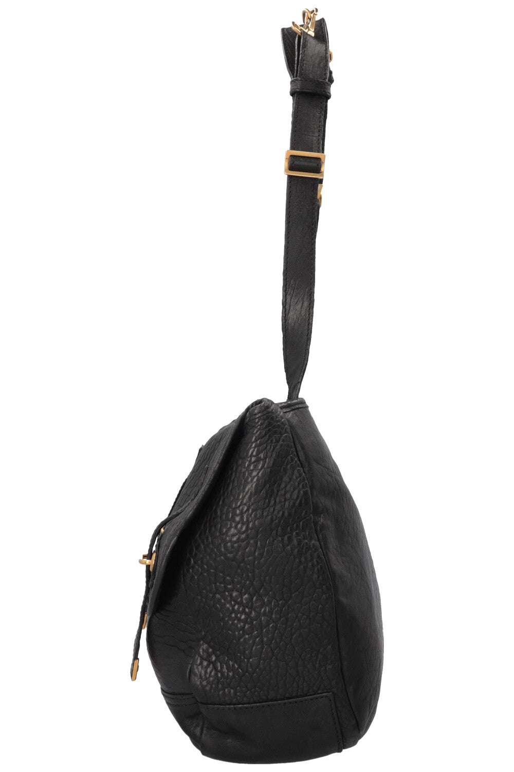 SAINT LAURENT Besace Shoulder Bag Black Leather