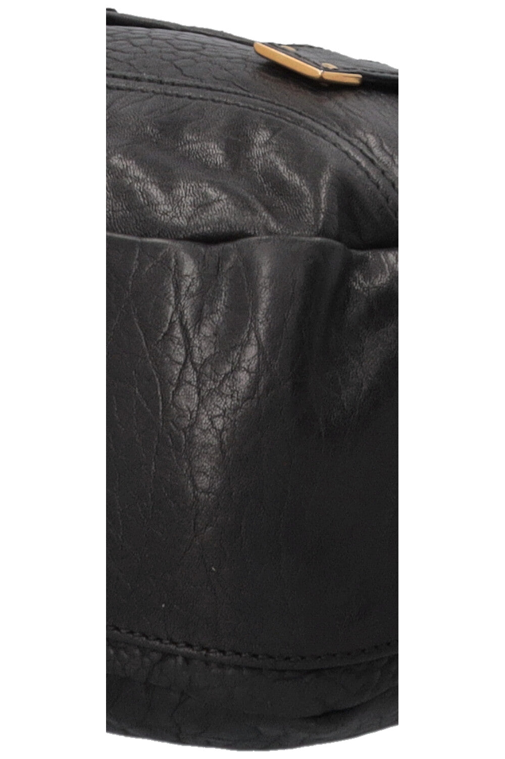 SAINT LAURENT Besace Shoulder Bag Black Leather