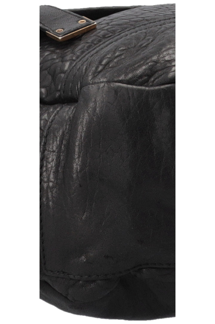 SAINT LAURENT Besace Shoulder Bag Black Leather