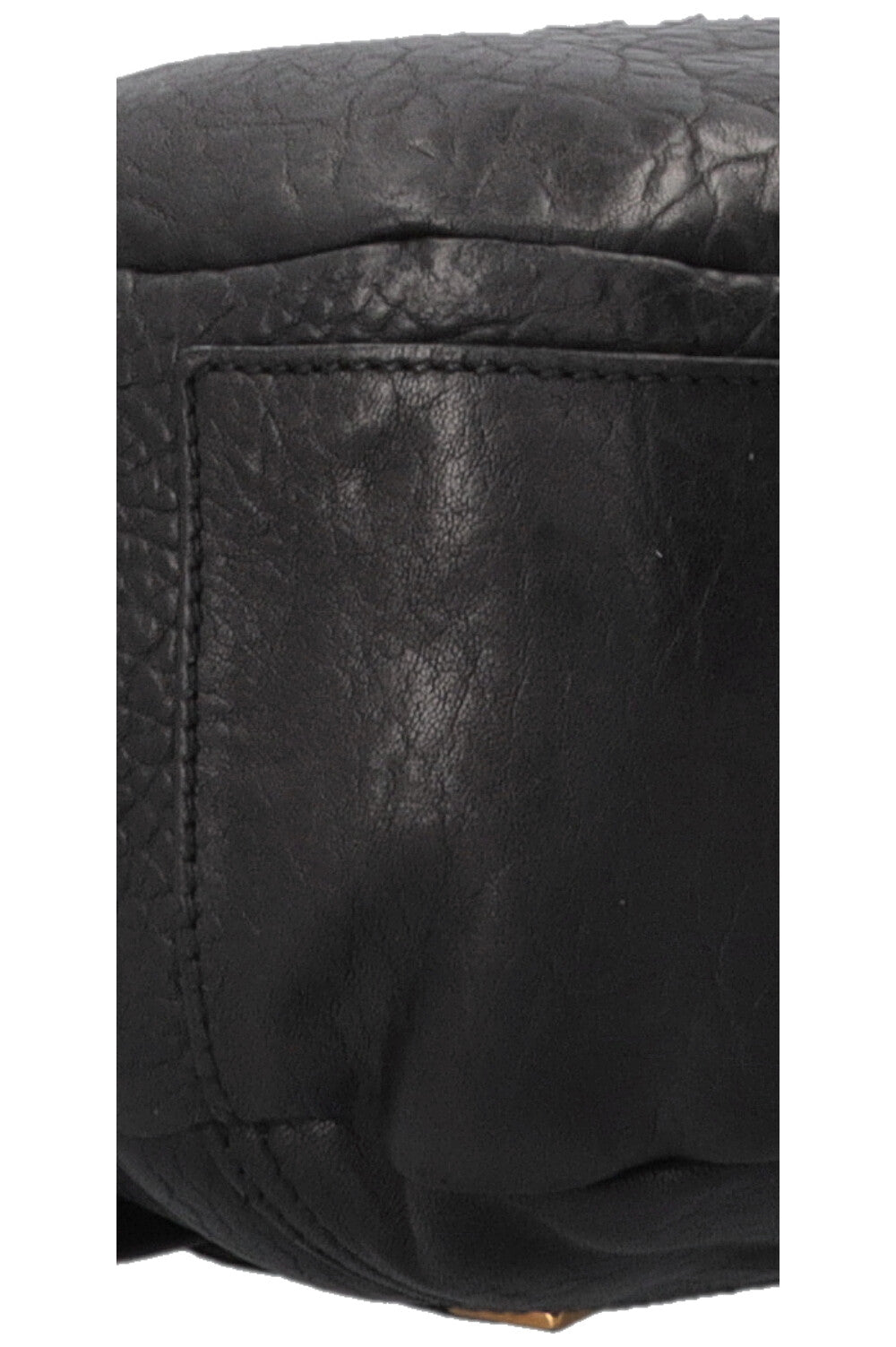 SAINT LAURENT Besace Shoulder Bag Black Leather