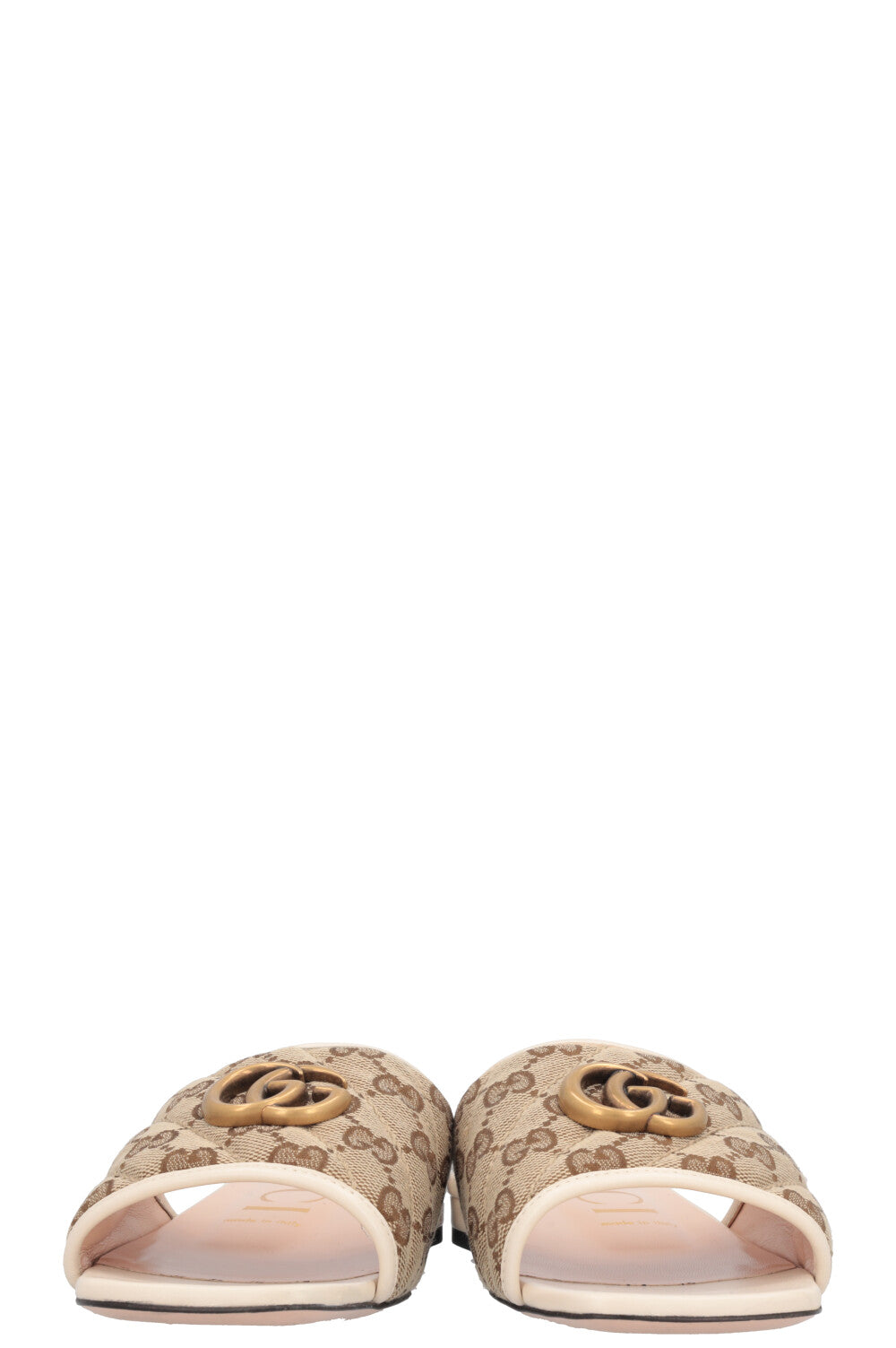 GUCCI Quilted Marmont Supreme Mules Canvas