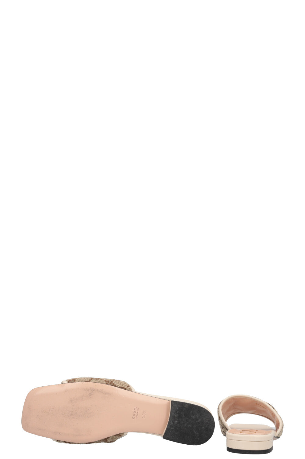 GUCCI Quilted Marmont Supreme Mules Canvas