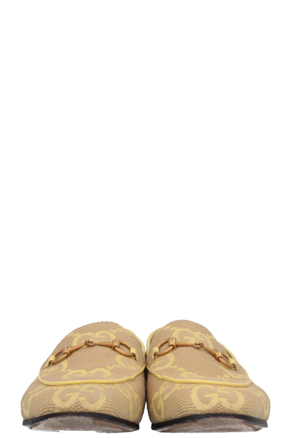 GUCCI Giant GG Jordaan Loafers Yellow