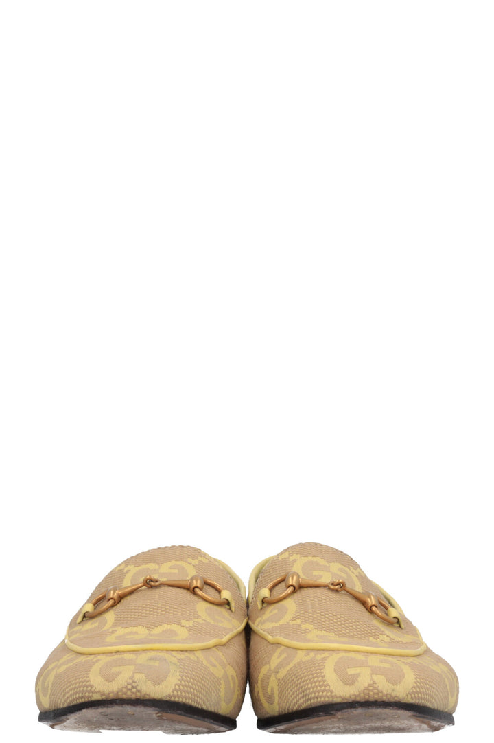 GUCCI Giant GG Jordaan Loafers Yellow