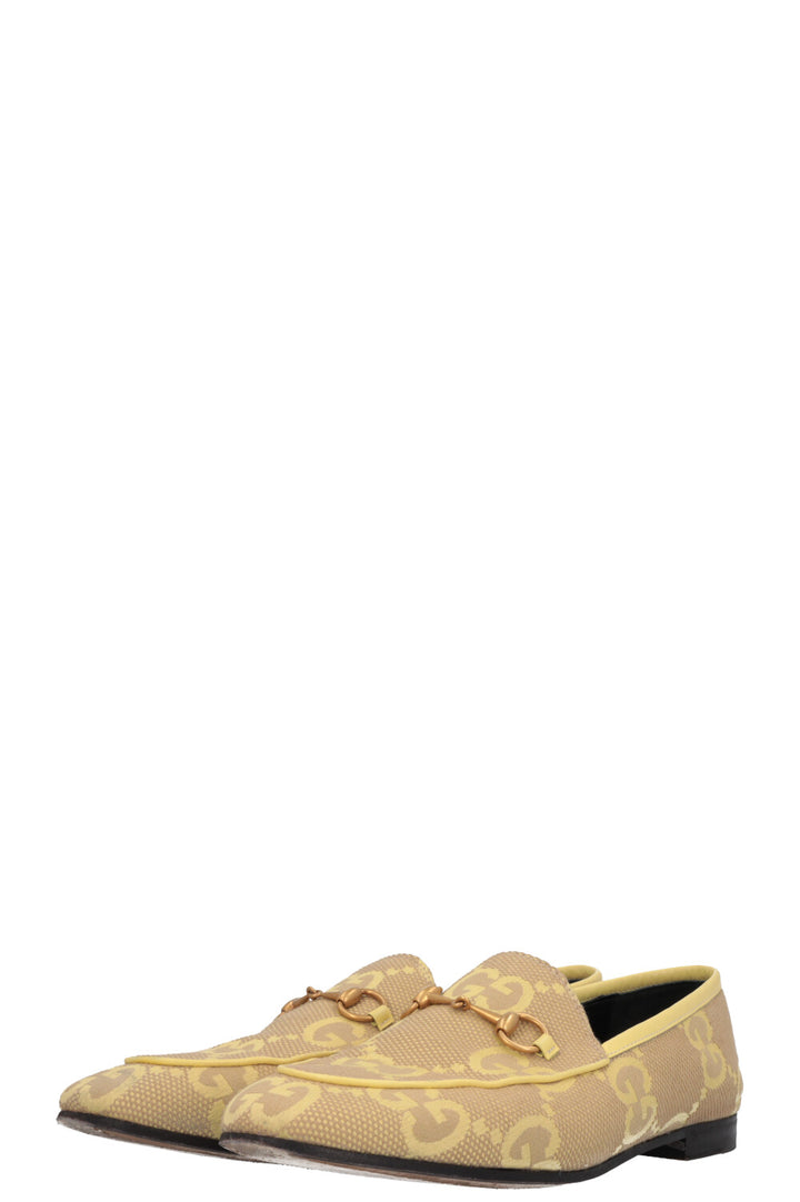 GUCCI Giant GG Jordaan Loafers Yellow