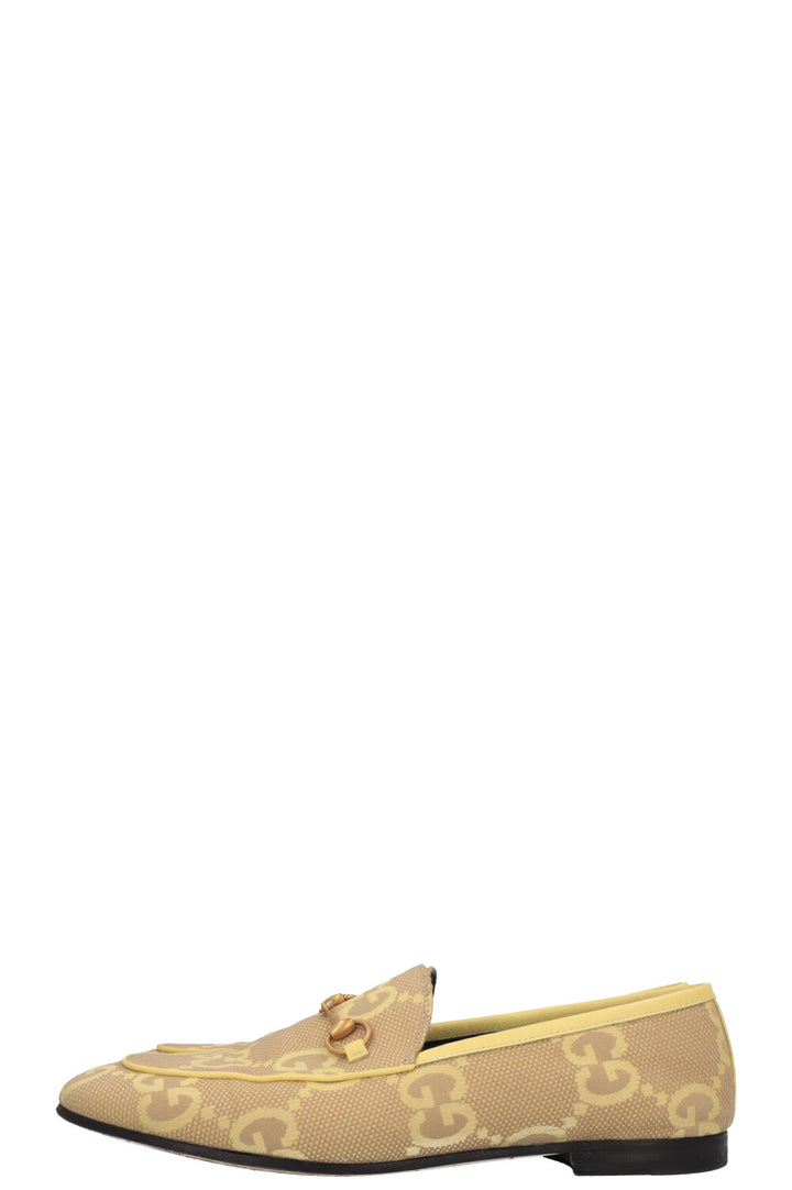 GUCCI Giant GG Jordaan Loafers Yellow