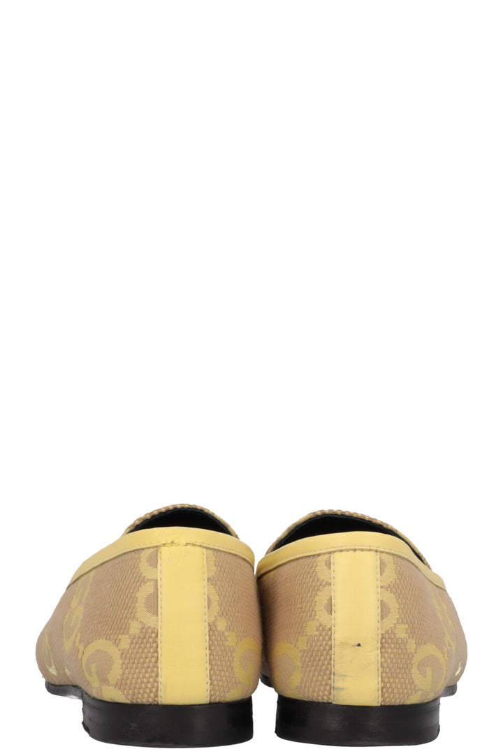 GUCCI Giant GG Jordaan Loafers Yellow