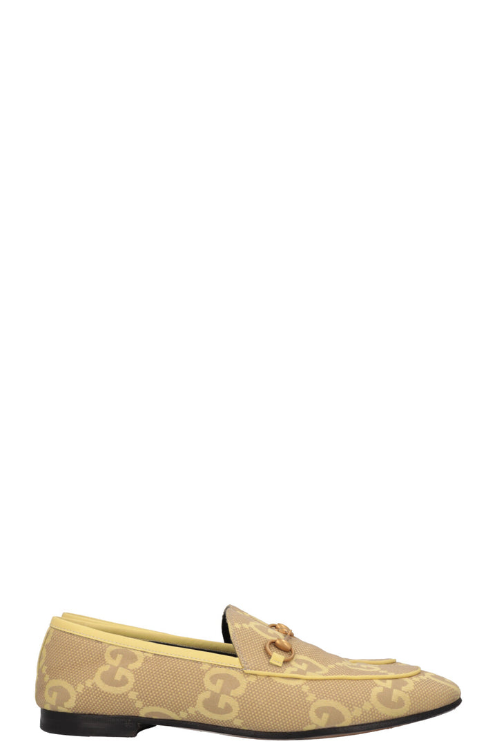 GUCCI Giant GG Jordaan Loafers Yellow