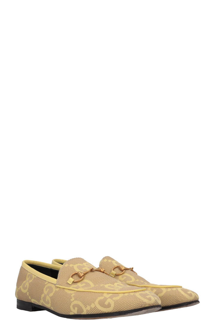 GUCCI Giant GG Jordaan Loafers Yellow