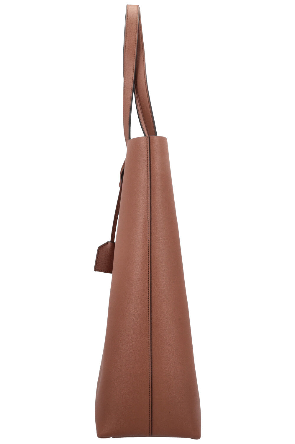 Sac shopping Bold SAINT LAURENT en cuir grainé marron