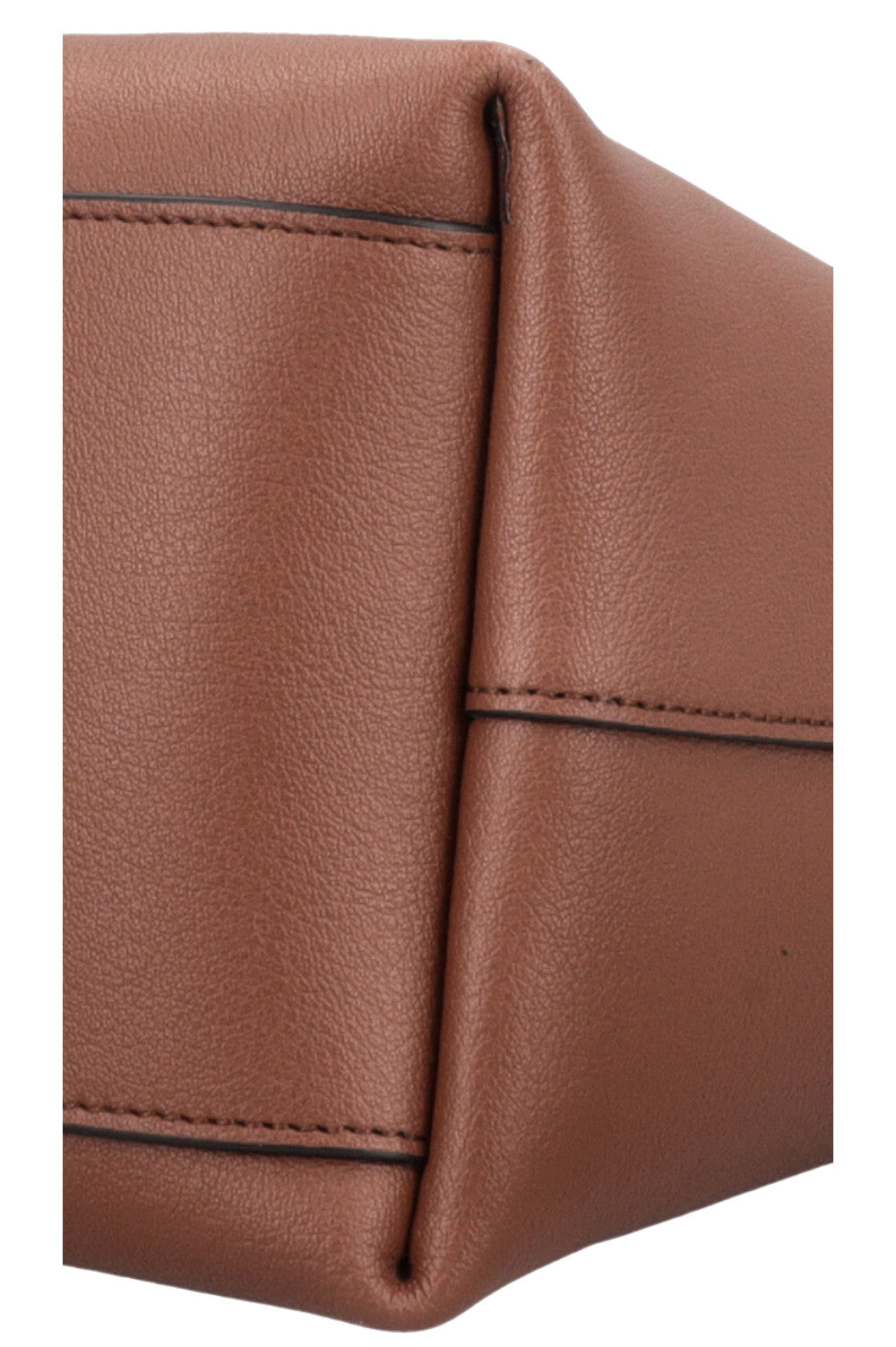 Sac shopping Bold SAINT LAURENT en cuir grainé marron