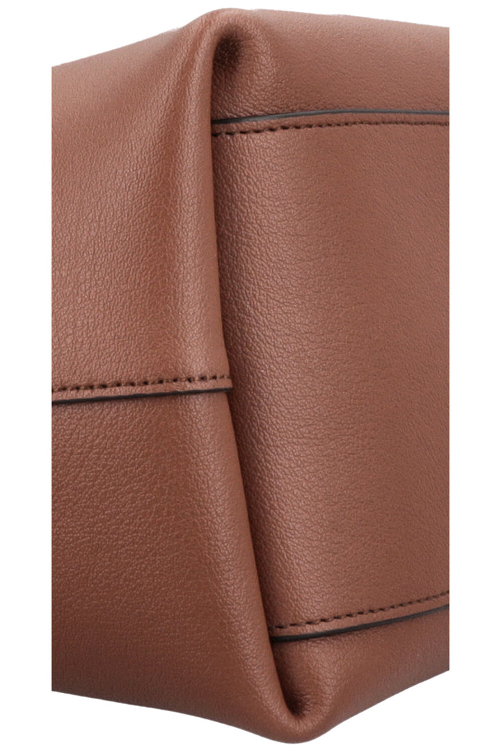 Sac shopping Bold SAINT LAURENT en cuir grainé marron