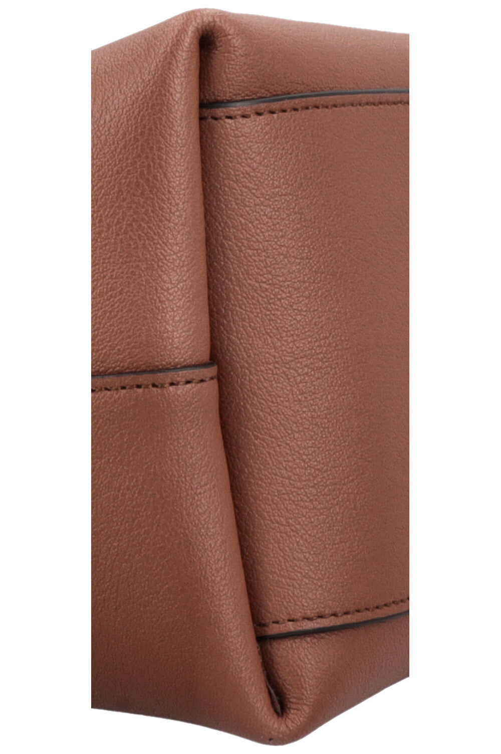 Sac shopping Bold SAINT LAURENT en cuir grainé marron