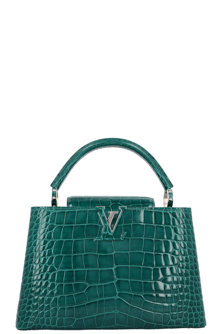 LOUIS VUITTON Capucines PM Alligator Cactus