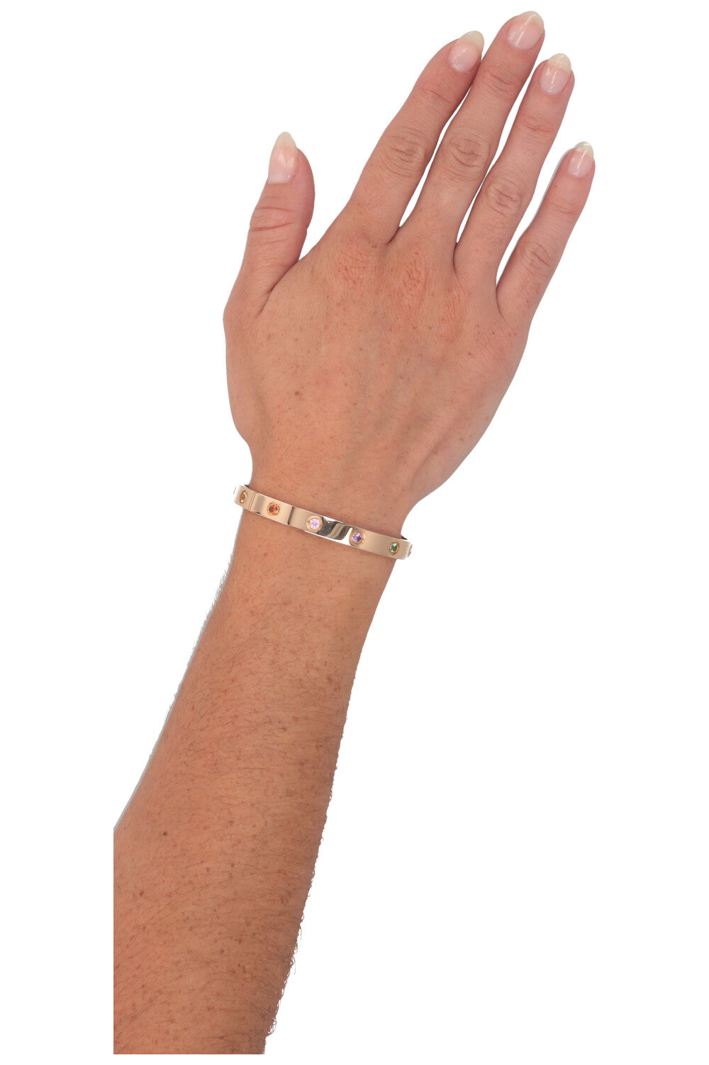 CARTIER Classic Love Bracelet Rainbow Edition 18k Rose Gold