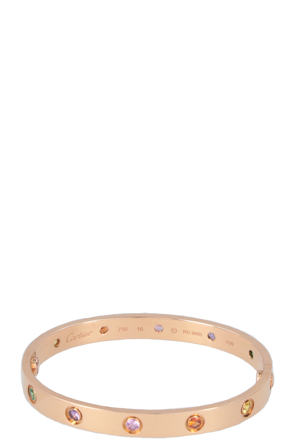 CARTIER Classic Love Bracelet Rainbow Edition 18k Rose Gold