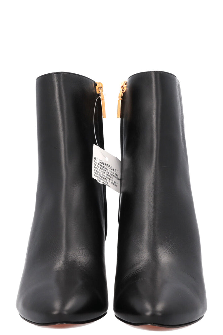 GIVENCHY Triangle Boots Black Leather