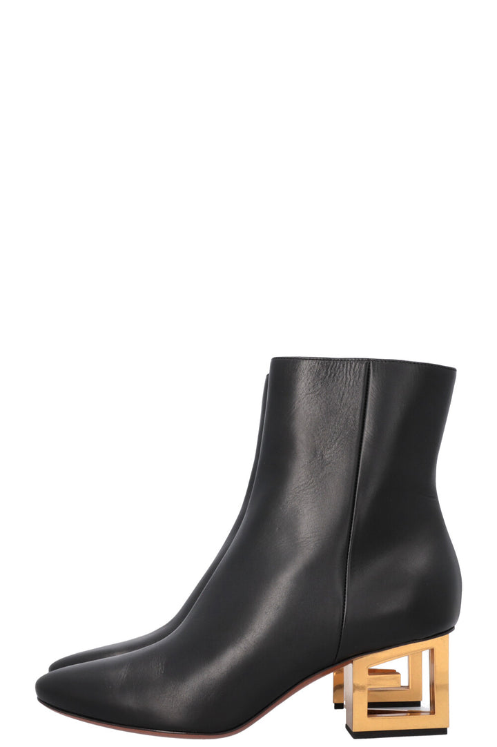 GIVENCHY Triangle Boots Black Leather