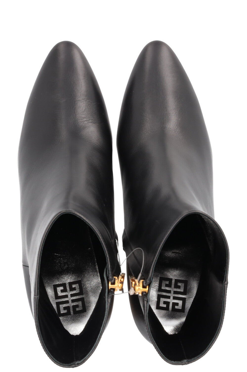 GIVENCHY Triangle Boots Black Leather